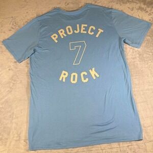 Under Armour Project Rock Graphic Tee | Light Blue | 2XL